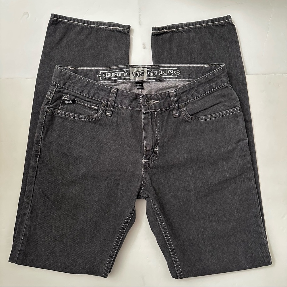 Vans Men’s Straight Leg Jeans 30x32 Grey Denim Pants